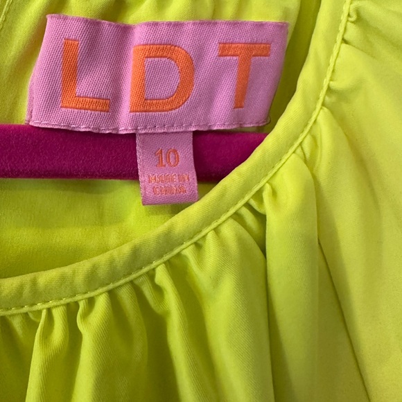 LDT Neon Rachel Ruffled Poof Dress NWT SIZE 10 - Picture 4 of 5